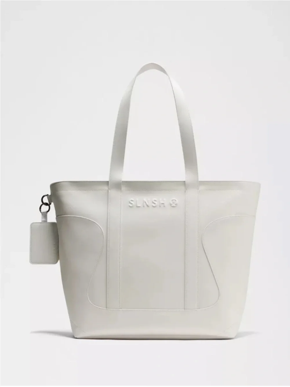 Lululemon Cactus Leather Tote White 25L Work Bag NWT Vegan Structured + Dust Bag